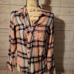 Lucky brand new small plaid button up